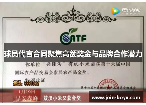 球员代言合同聚焦高额奖金与品牌合作潜力